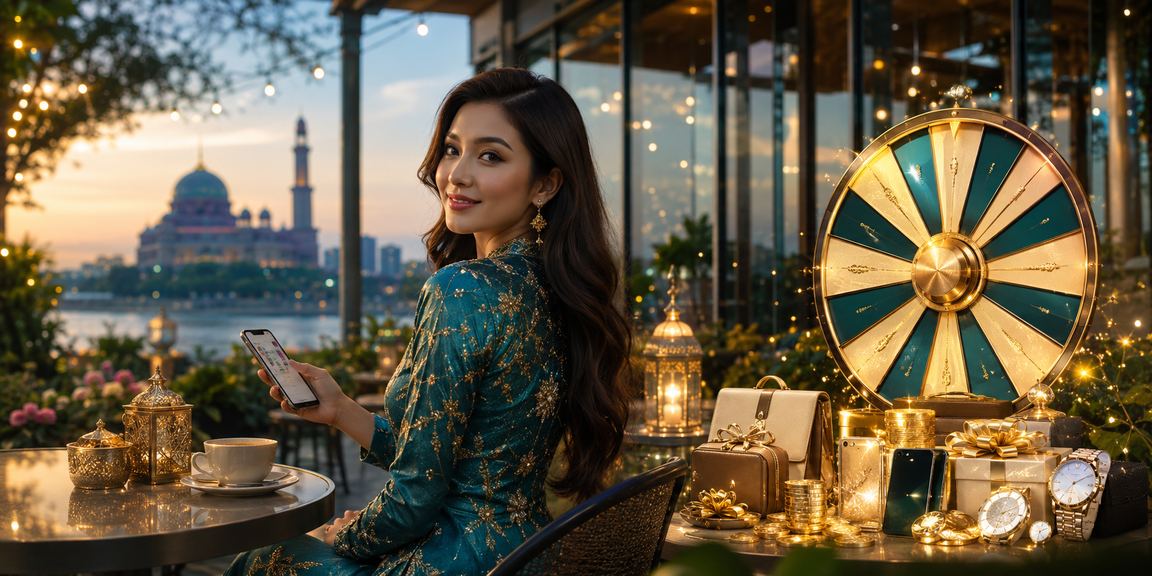 Meja roulette bernuansa Hari Raya di Putrajaya
